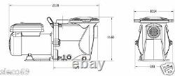 Econo Flo Pump VSA Waterway in-ground pool 165 VARIABLE SPEED motor 230V 1.65 HP