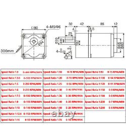 Electric 25W Variable Adapter Controller & Motor AC Gear Adjust Speed Motor Box
