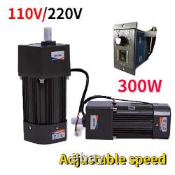 Electric AC Motor Adapter 300W Gear Box Motor 220/110V Speed Variable Controller