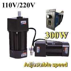 Electric AC Motor Adapter Gear Box Motor Speed Variable Controller 300W 220/110V