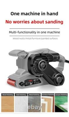 Electric Belt Sander Woodworking Tool Variable Speed Power Sander Copper Motor G