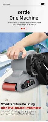 Electric Belt Sander Woodworking Tool Variable Speed Power Sander Copper Motor G