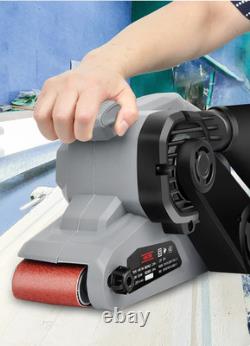 Electric Belt Sander Woodworking Tool Variable Speed Power Sander Copper Motor G