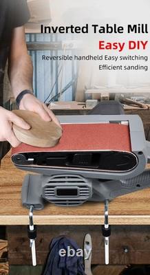 Electric Belt Sander Woodworking Tool Variable Speed Power Sander Copper Motor G