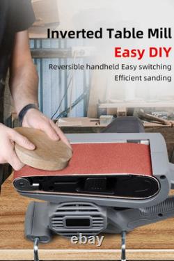 Electric Belt Sander Woodworking Tool Variable Speed Power Sander Copper Motor G