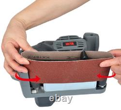 Electric Belt Sander Woodworking Tool Variable Speed Power Sander Copper Motor G
