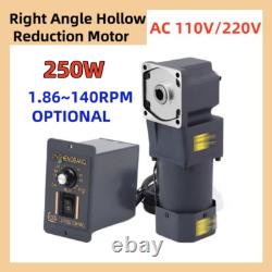 Electric Hollow Output Reduction Motor 250W RightAngle Variable Speed Controller Electric Hollow Output Reduction Motor 250W RightAngle Variable Speed Controller
