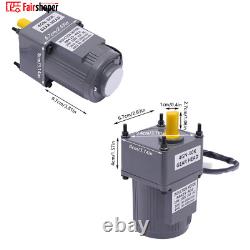 Electric Motor Variable Speed Controller AC Gear Motor Reduction Ratio 160 220V