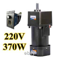 Electric Motor Variable Speed Controller Gear Box 220V AC New Motor Adapter 370W