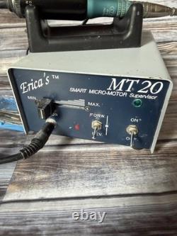 Erica's MT-20 Smart Micro-Motor Nail Drill File Variable Speed, Bits, Electric