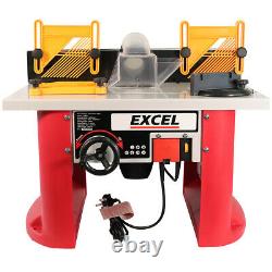 Excel Bench Top Router Table with Built In 1500w Variable Speed Motor 240v