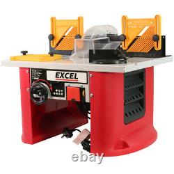 Excel Bench Top Table Router Cutter 240V with Variable Speed Motor 1500W