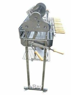 Flaming Coals Deluxe Stainless Steel Cyprus Spit Roaster Charcoal BBQ Grill