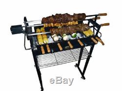 Flaming Coals Deluxe Stainless Steel Cyprus Spit Roaster Charcoal BBQ Grill