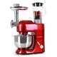 Food Processor Stand Mixer Electric Pasta Maker Meat Grinder Kitchen Machine Red