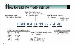 Fuji Frenic FRN7.5G11S-4JE 10hp VSD Variable Speed AC Drive motor starter 5000G1