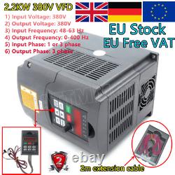 GB? 2.2KW 380V VFD Inverter Variable Frequency Drive 3-phase Motor Speed Control