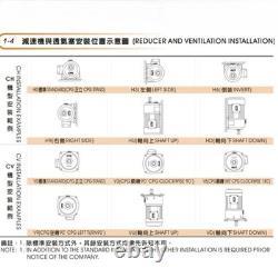 Gear Reduction Motor Variable Frequency Speed Control Motor with Brake 400W 22mm