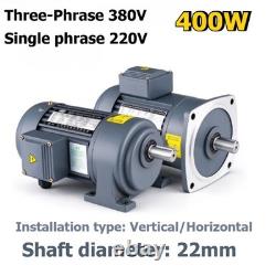 Gear Reduction Motor Variable Frequency Speed Control Motor with Brake 400W 22mm