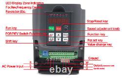 HY 220V 4KW 5HP 18A VFD VSD Variable Frequency Drive Inverter Speed Control (EU)