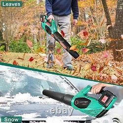 HYCHIKA 36V Cordless Leaf Blower Brushless 2pcs 4.0Ah Battery 2 Variable Speeds