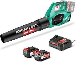 HYCHIKA 36V Cordless Leaf Blower Powerful Brushless Motor with 2 Variable Speeds