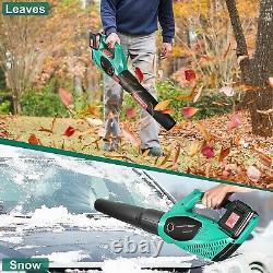 HYCHIKA 36V Cordless Leaf Blower Powerful Brushless Motor with 2 Variable Speeds