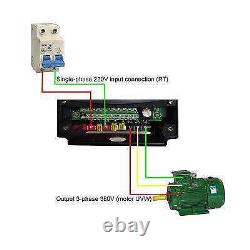 High-Power 5.5KW Single-Phase Motor Converts to 3-Phase 380V Variable Speed