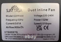 Inline Duct Ventilation Fan withVariable Speed Control, CENTRIFUGAL INLINE FAN, NEW