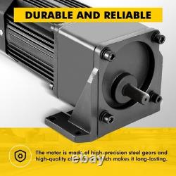 JIAWANSHUN 250W AC Gear Motor 0-270RPM Variable Speed with Bracket