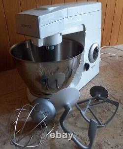 KENWOOD CHEF KM300 FOOD MIXER 3 mixer heads STAINLESS STEEL BOWL Vintage VGC