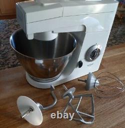 KENWOOD CHEF KM300 FOOD MIXER 3 mixer heads STAINLESS STEEL BOWL Vintage VGC