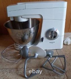 KENWOOD CHEF KM300 FOOD MIXER 3 mixer heads STAINLESS STEEL BOWL Vintage VGC