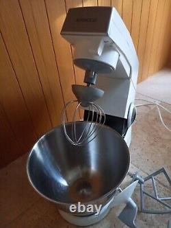 KENWOOD CHEF KM300 FOOD MIXER 3 mixer heads STAINLESS STEEL BOWL Vintage VGC