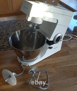 KENWOOD CHEF KM300 FOOD MIXER 3 mixer heads STAINLESS STEEL BOWL Vintage VGC