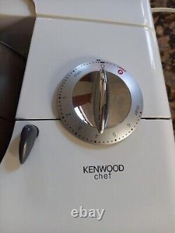 KENWOOD CHEF KM300 FOOD MIXER 3 mixer heads STAINLESS STEEL BOWL Vintage VGC