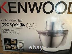 Kenwood Km280 Prospero Stand Mixer 4.3l Compact Kitchen Machine 900w 4.3l White