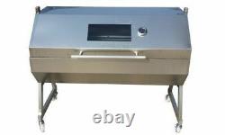 Large 1.2m Stainless 30-100kg Hooded Spit Roaster Rotisserie Charcoal BBQ Grill