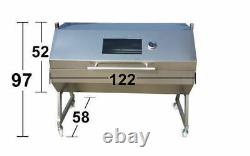 Large 1.2m Stainless 30-100kg Hooded Spit Roaster Rotisserie Charcoal BBQ Grill