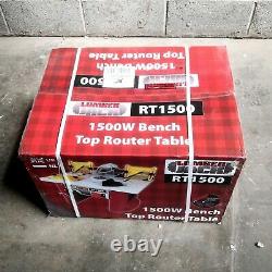 Lumberjack RT1500 Bench Top Router Table Built In 1500w Variable Speed Motor
