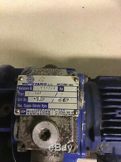 MOTOVARIO ELECTRIC MOTOR WITH VARIABLE SPEED GEARBOX MARKED 240v 415v