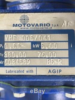 MOTOVARIO Variable Speed Geared Motor VHF 005/041 0,55KW-28