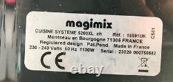 Magimix 5200XL Food Processor Variable Speed Model 18591 Silver Base & Bowls