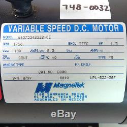 Magnetek 66575342322-0E Variable Speed DC Motor 1.5 HP 1750 RPM