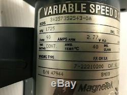 Magnetek D038 1/4HP Variable Speed DC Motor 1725 RPM 56C Frame DO38