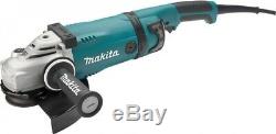 Makita Angle Grinder 9 in. 15 Amp Motor Corded Variable Speed Second Handle