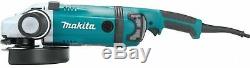 Makita Angle Grinder 9 in. 15 Amp Motor Corded Variable Speed Second Handle