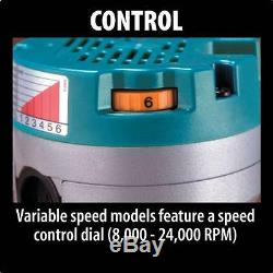 Makita RF1101 Fixed Base Router 11 Amp Variable Speed Motor 2 1/4 HP Compact