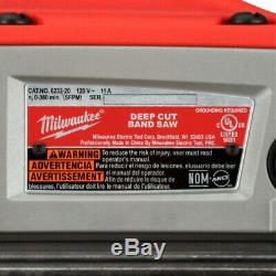 Milwaukee Band Saw Deep Cut AC/DC Corded 11Amp Motor Variable Speed Portable LED