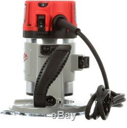 Milwaukee Fixed-Base Router 15 Amp Motor 3-1/2 HP Variable Speed Corded